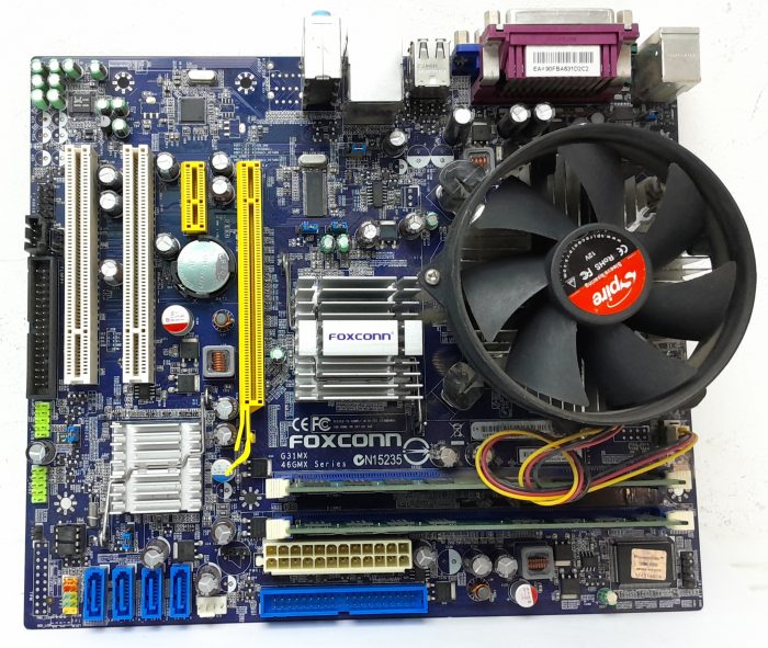 Foxconn	N15235 - Pentium Dual Core 2.80 - 4GB RAM - Motherboard with I/O Shield - Image 2