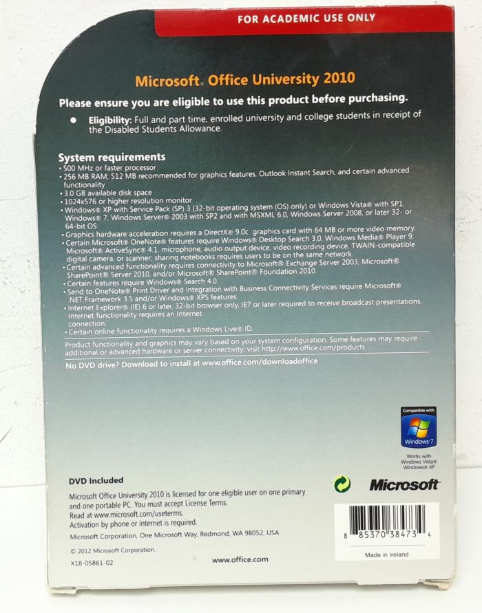 Microsoft Office University 2010 Software - Image 3