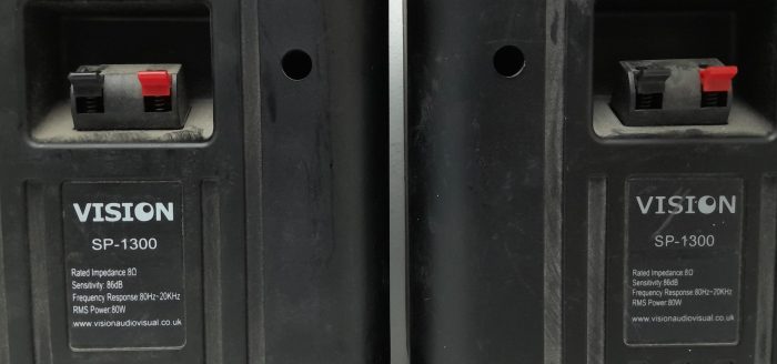 Vision SP-1300 Black Speakers (Pair) - Image 3