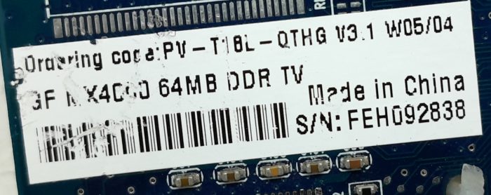 MX400 64MB DDR TV Graphics Card - Image 3