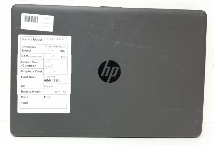 Cheap Laptop - HP 255 G6 - AMD A9-9425 3.1GHz - 8GB - 15.6" - 128GB SSD - Windows 11 Home - Image 4