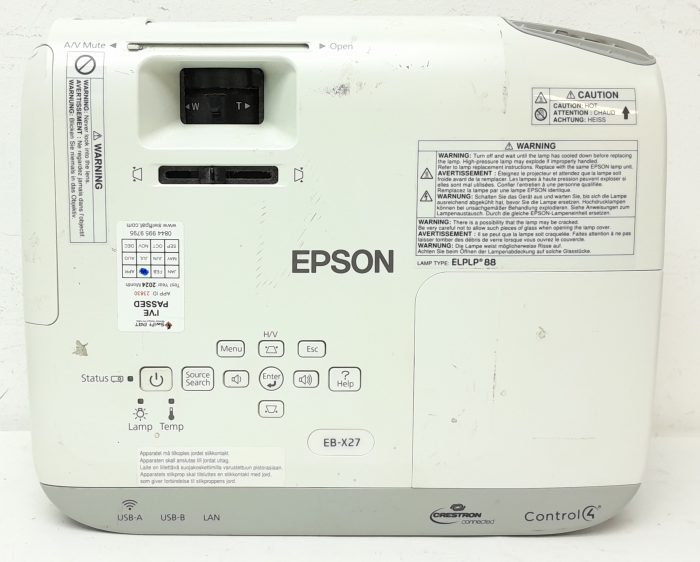 Epson H692B EB-X27 VGA HDMI LCD Projector 156 Lamp Hours Used - Image 4