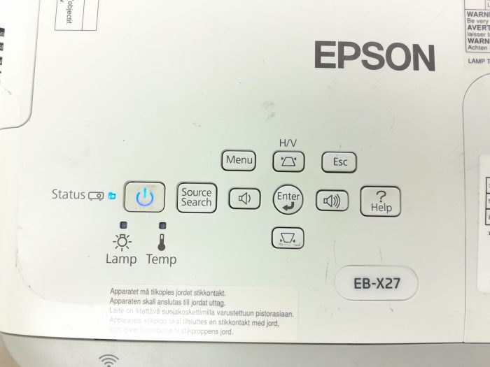 Epson H692B EB-X27 VGA HDMI LCD Projector 104 Lamp Hours Used #16462 - Image 6