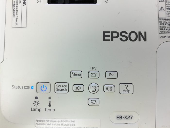 Epson H692B EB-X27 VGA HDMI LCD Projector 1836 Lamp Hours Used - Image 6