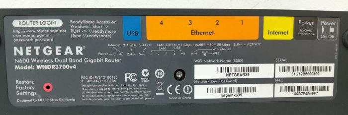 Netgear N600 WNDR3700v4 Wireless Dual Band Gigabit Router - Image 3