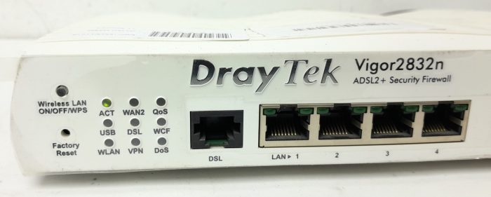 Draytek Vigor2832n Annex A ADSL2+ Security Firewall - Image 5