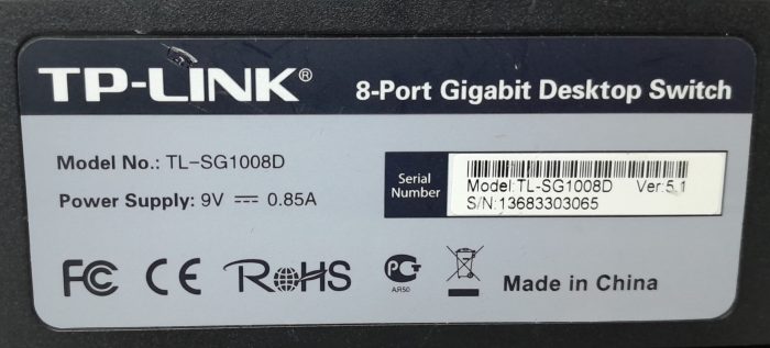 TP-Link TL-SG1008D 8 Port Gigabit Desktop Switch - Image 3