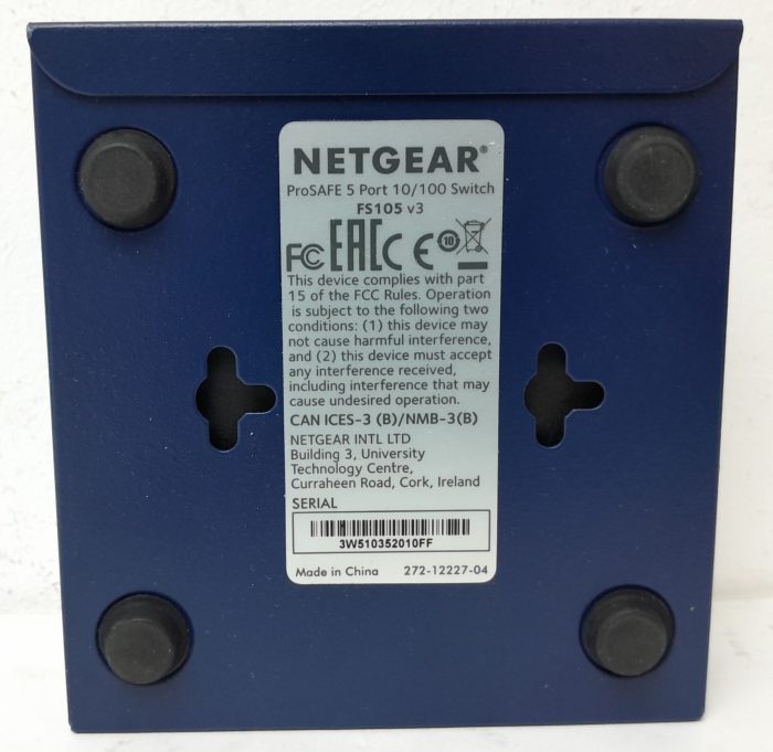 Netgear ProSafe FS105 V3	5 Port 10/100 Switch - Image 3