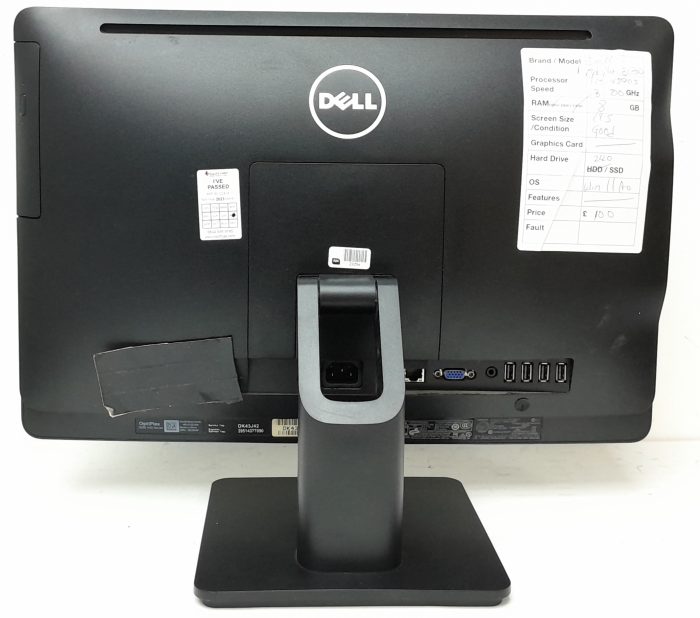 All In One PC - Dell OptiPlex 3030 - i5-4590S @ 3.00GHz - 8GB Ram - 19.5" - 240GB SSD - Windows 11 Pro - Image 5