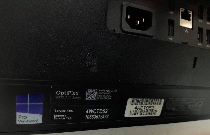 All In One PC - Dell OptiPlex 9030 - i3-4160 @ 3.60GHz - 4GB Ram - 23" - 240GB SSD - Windows 11 Pro - Image 4