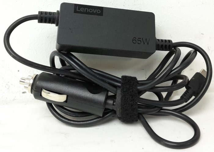 Lenovo 40AK 65W USB-C DC Travel Adapter Car Charger - Image 2