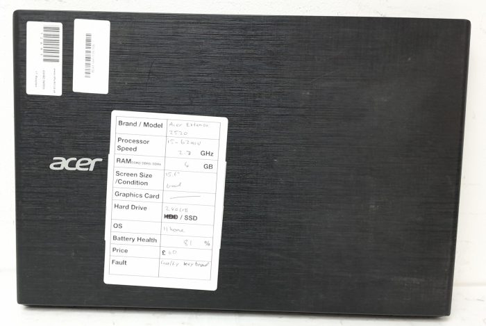 Cheap Windows Laptop - Acer Extensa 2520 (N15Q1) - i5-6200U 2.3GHz - 4GB Ram - 15.6" - 240GB SSD - Windows 11 Home - Image 4