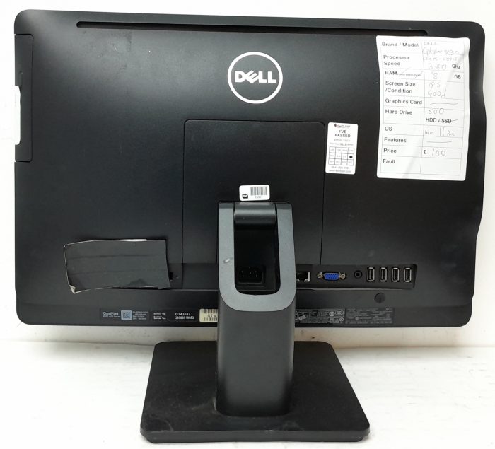 Dell All In One PC OptiPlex 3030 - Core i5-4590S @ 3.00GHz - 8GB Ram - 19.5" - 500GB HDD - Windows 11 Pro - Image 5