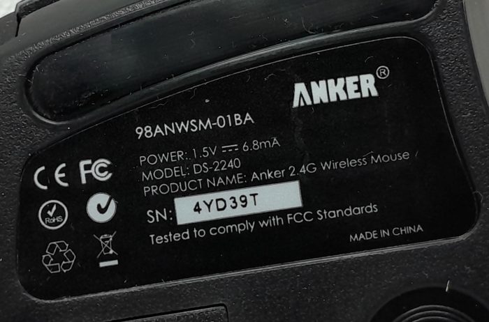 Anker Wireless Mouse 2.4G DS-2240 (ET-2240) - In Box - Image 3