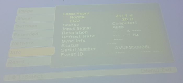 Epson Projector HDMI VGA with 3134 Lamp Hours Used EB-470 H456B #16928 - Image 2