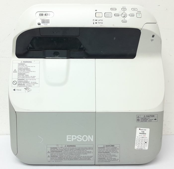 Epson Projector HDMI VGA with 3661 Lamp Hours Used EB-470 H456B - Image 5