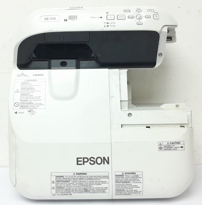 Epson Projector HDMI VGA with 1481 Lamp Hours Used EB-470 H456B - Image 7