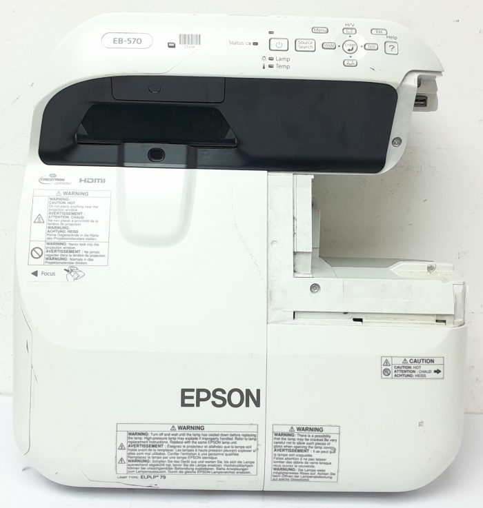 Epson Projector HDMI VGA with 2091 Lamp Hours Used EB-570 H605B - Image 7