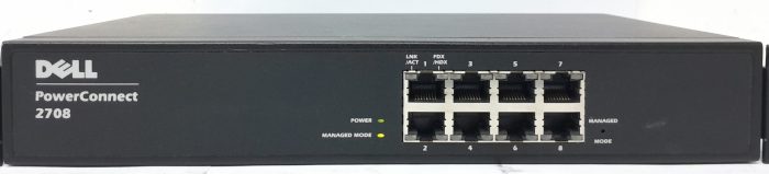 Dell Desktop Ethernet Switch 8 Ports Gigabit PowerConnect 2708 - Image 5
