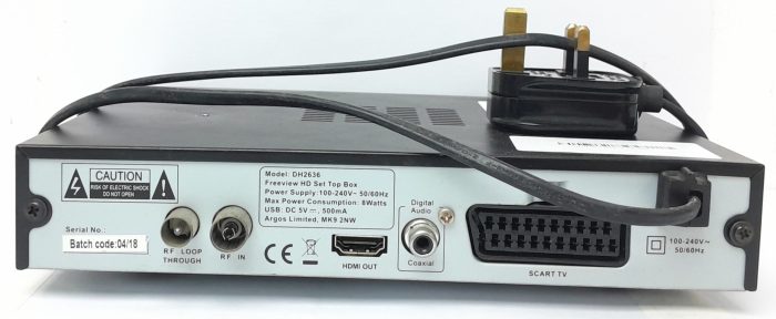 Bush Freeview HD Set Top Box DH2636 - Image 4