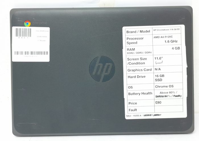 Chromebook 11A G8 EE Laptop - HP - AMD A49120C @ 1.6GHz - 4GB RAM - 11.6" - 16GB SSD - Chrome OS - Image 4