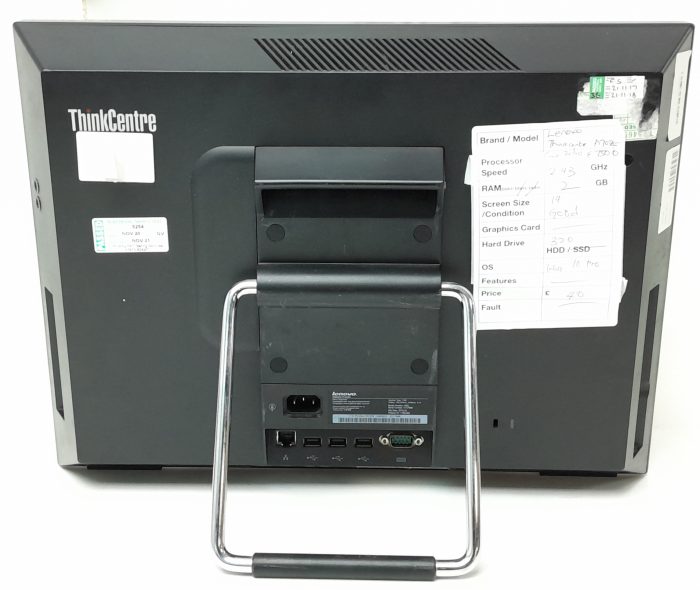 Lenovo All In One PC ThinkCentre A70Z - Core 2 Duo E7500 @ 2.93GHz - 2GB Ram - 19" - 320GB HDD - Windows 10 Pro - Image 5