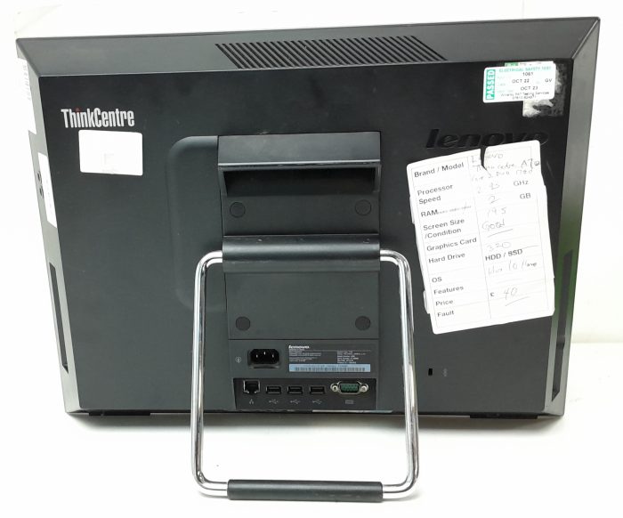 Lenovo All In One PC ThinkCentre A70Z - Core 2 Duo E7500 @ 2.93GHz - 2GB Ram - 19.5" - 320GB HDD - Windows 10 Home - Image 4