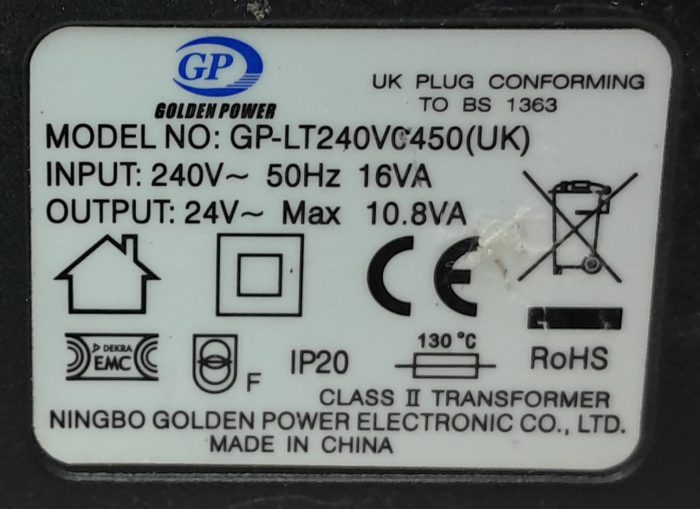 Golden Power 24V Adapter GP-L240VC450 - Image 3