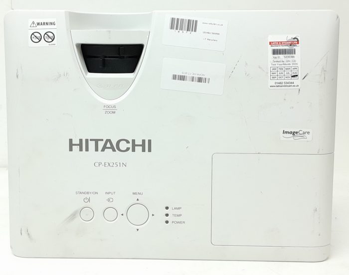 Hitachi HDMI VGA Projector with 181 Lamp Hours Used CP-EX251N - Image 4