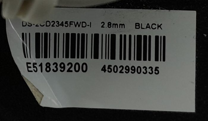2.88mm Black CCTV Camera DS-2CD2345FWD-I - Image 3