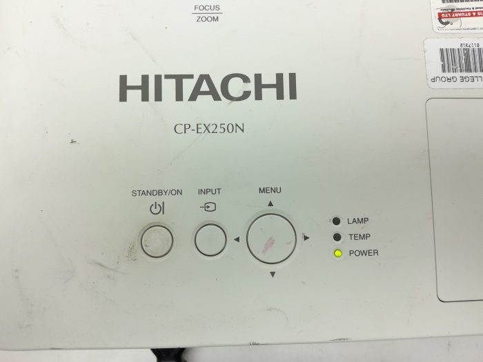 Hitachi HDMI VGA Projector with 173 Lamp Hours Used CP-EX250N - Image 7