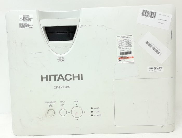 Hitachi HDMI VGA Projector with 173 Lamp Hours Used CP-EX250N - Image 4