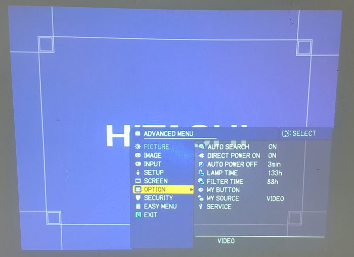 Hitachi VGA Projector with 133 Lamp Hours Used CP-RX93 - Image 2