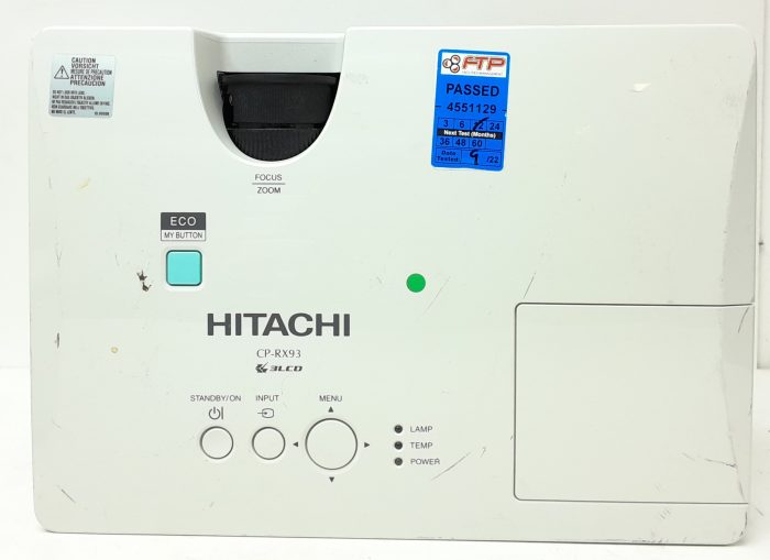 Hitachi VGA Projector with 133 Lamp Hours Used CP-RX93 - Image 4