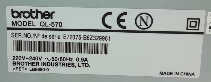 Brother Label Printer QL-570 - Image 3