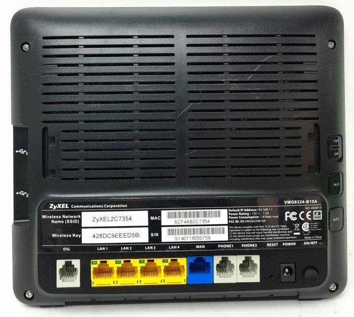 ZyXEL Wireless Router VMG8324-B10A - Image 4