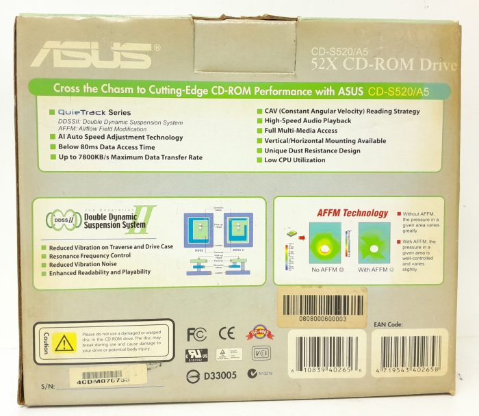 Asus CD Rom Drive QuieTrack CD-S520/A5 - Image 3