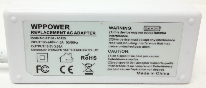 WPPower AC Adapter Macbook Replacement Charger A1184/A1435 - In Box - Image 3