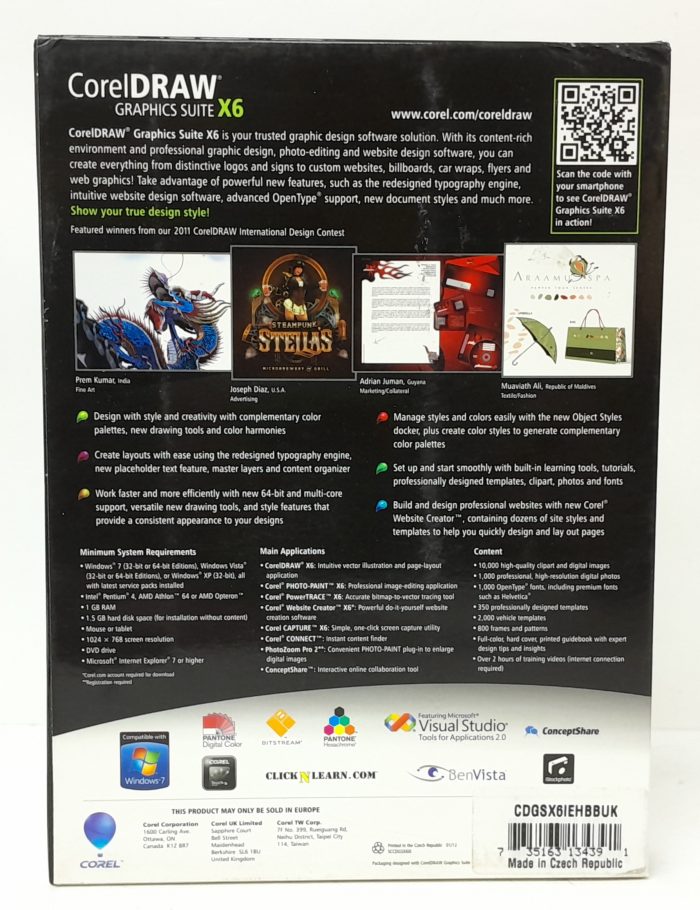 Corel Draw Software CorelDraw Graphics Suite X6 - In Box - Image 3