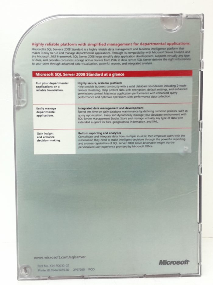 Microsoft SQL Server 2008 Standard 2008 Standard - Image 3