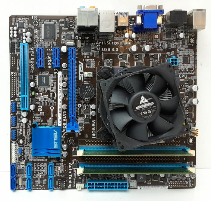Asus Motherboard With I/O Shield P8H61-M PRO LGA1155 DDR3 MICRO ATX - Image 2