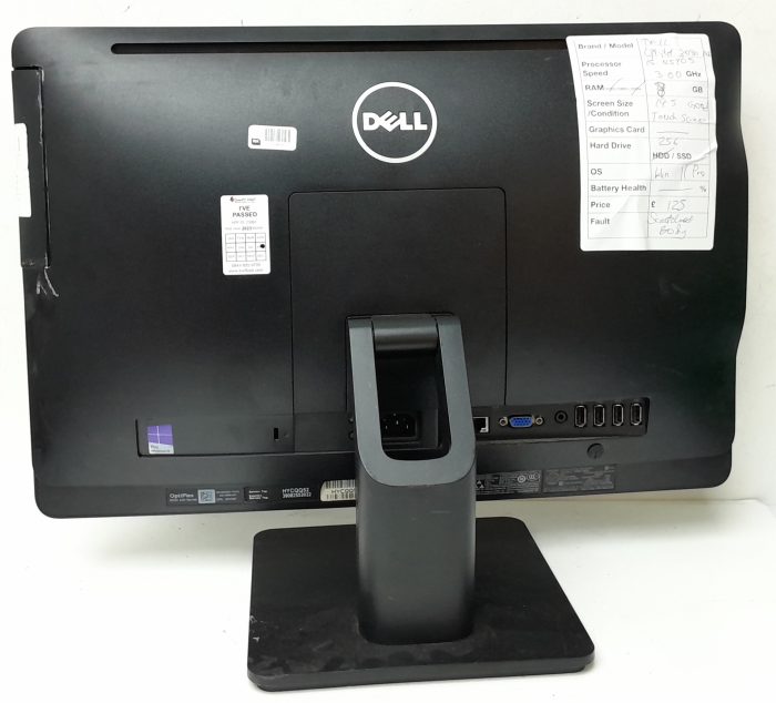 Dell All In One PC Optiplex 3030 - i5-4590S @ 3.00GHz - 8GB Ram - 19.5" - 256GB SSD - Windows 11 Pro - Image 5