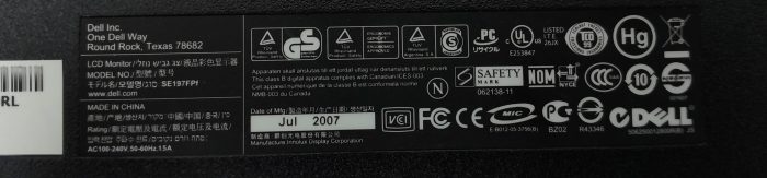 Dell 19" Monitor VGA LCD Display SE197FPf - Image 3