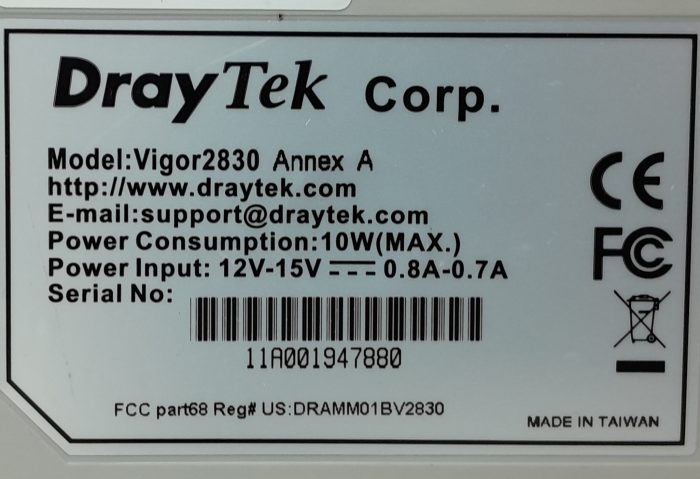 Draytek ADSL2+ Security Firewall Vigor2830 - Image 3