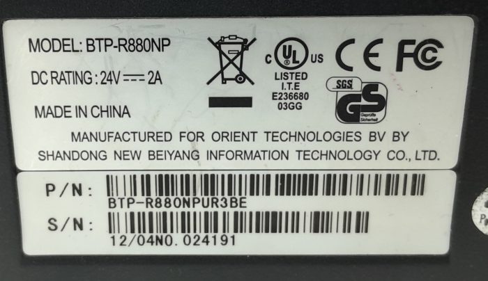 Energy Star Thermal Label Printer BTP-R880NP - Image 3