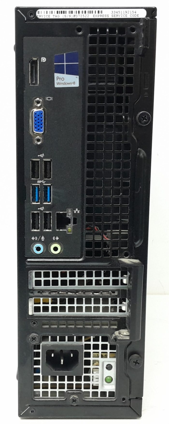 Dell Windows Desktop PC SFF OptiPlex 3020 - Core i3-4150 3.50GHz - 4GB RAM - 240GB SSD - Windows 10 Pro - Image 5