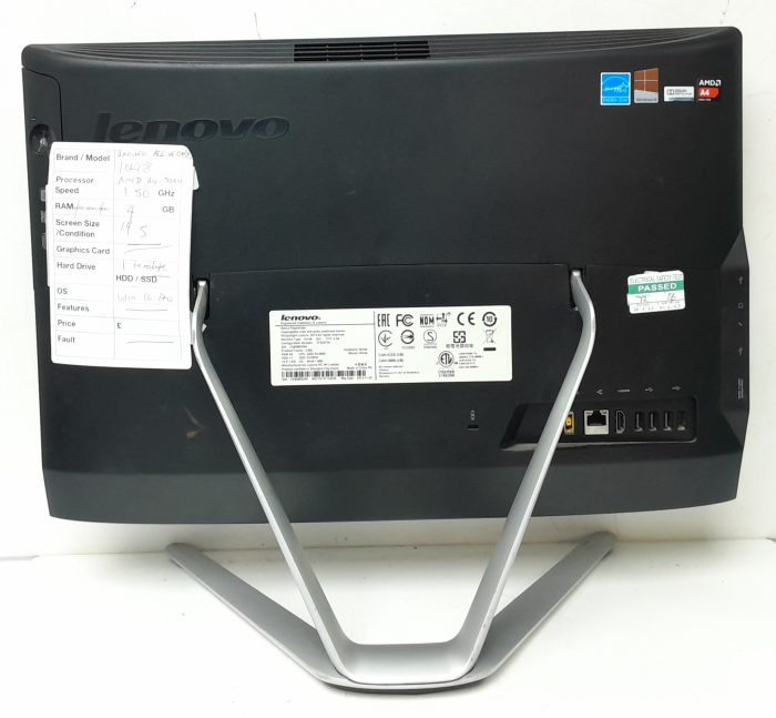 Lenovo All In One PC 10148 - AMD A4-5000 @ 1.50GHz - 4GB Ram - 19.5" - 1TB HDD - Windows 10 Pro - Image 5