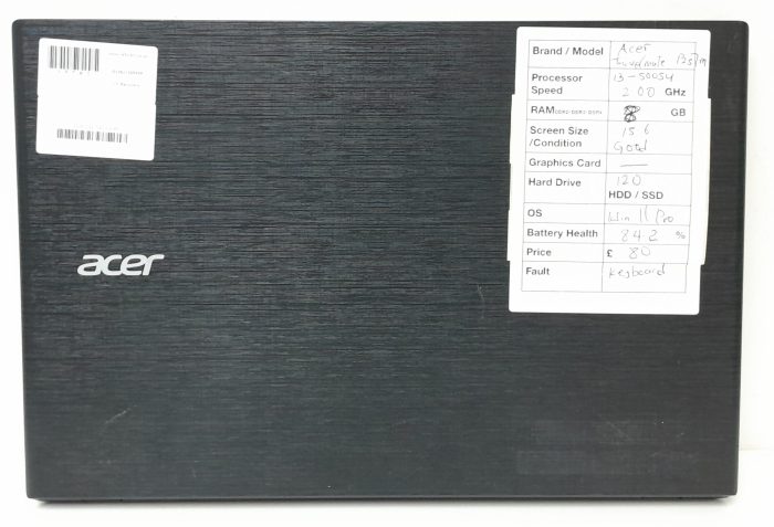 Acer Travel Mate P257 Series N15Q1 15.6" Laptop i3 8GB 120GB Window 11 Pro - 19785 - Image 4