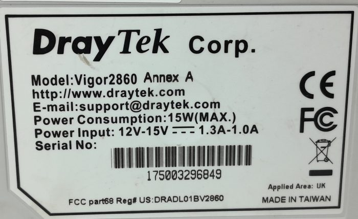 Draytek VDSL2 Security Firewall Vigor2860 - Image 3