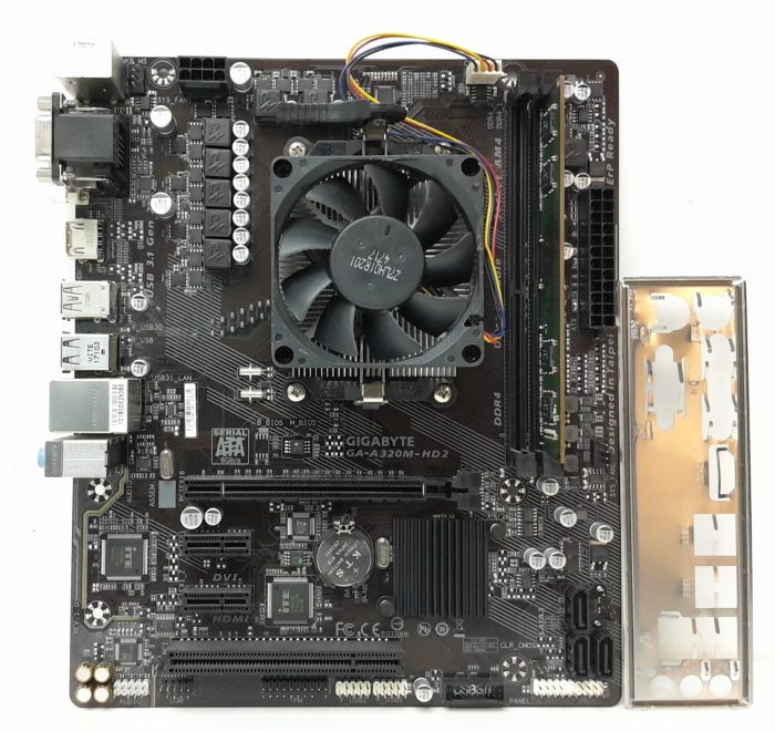 Gigabyte Motherboard With I/O Shield GA-A320M-HD2 AM4 DDR4 MICRO ATX - Image 2
